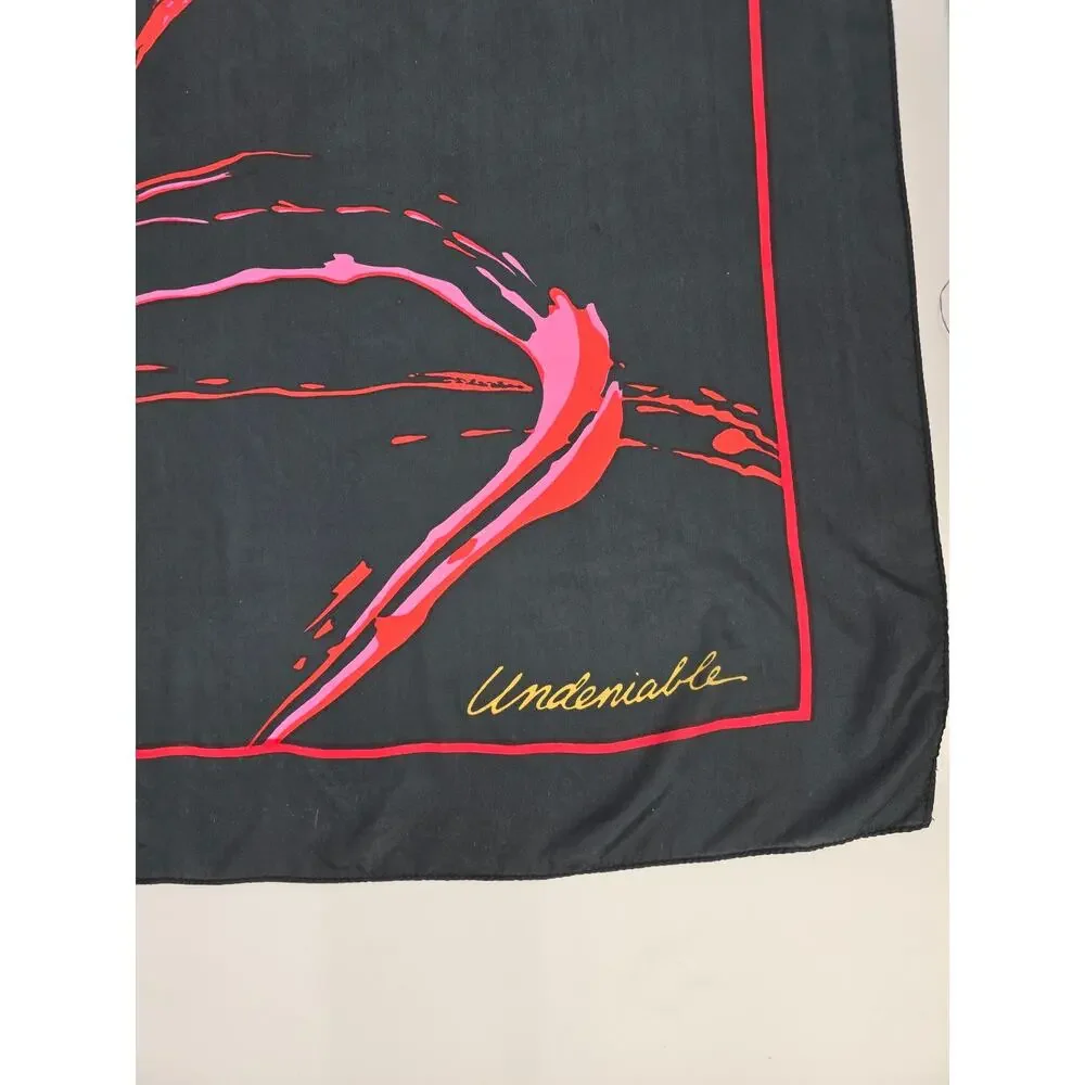 Avon Billie Dee‎ Williams Glam Undeniable Abstract Art 100% Silk Scarf
